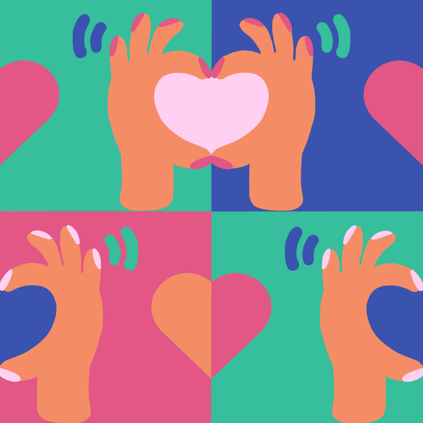 XOXO par Marion Kintzinger — motif de carreau de ciment