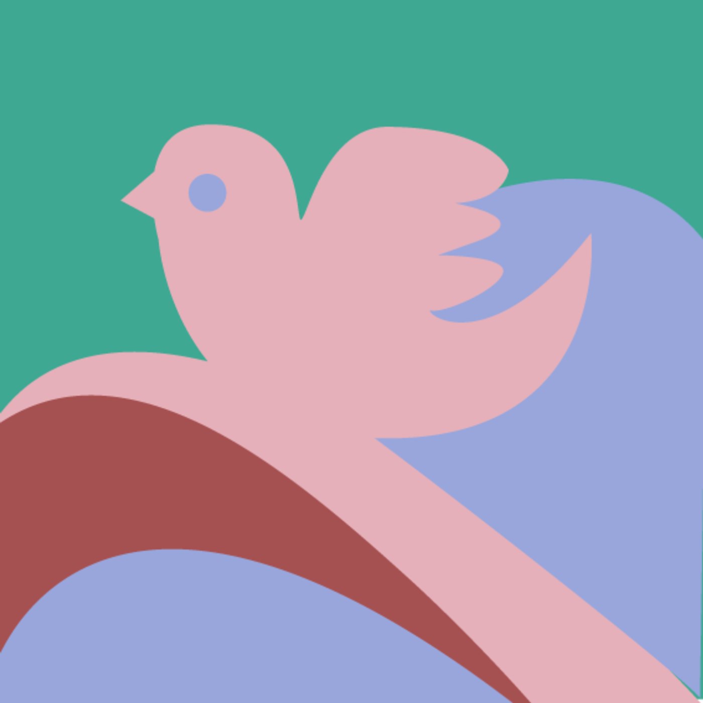 oiseau vol par Régine Bourgeois — motif de carreau de ciment