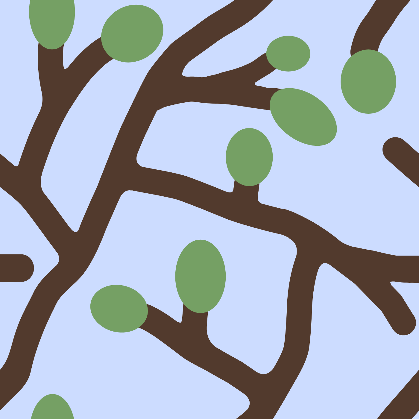 Branches par Elise Lucas — motif de carreau de ciment