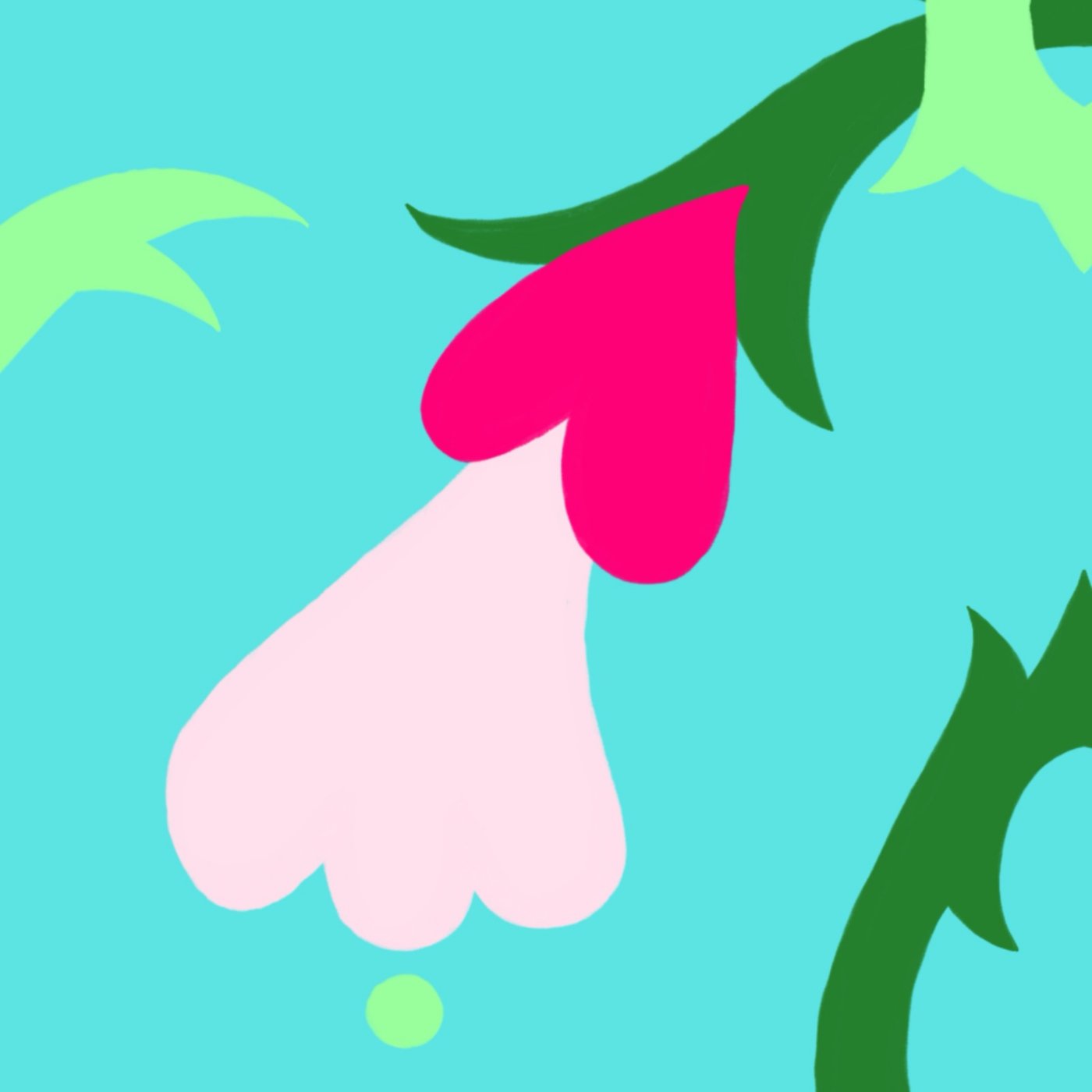 Puisque c'est ma rose... par CECILE BOENS — motif de carreau de ciment
