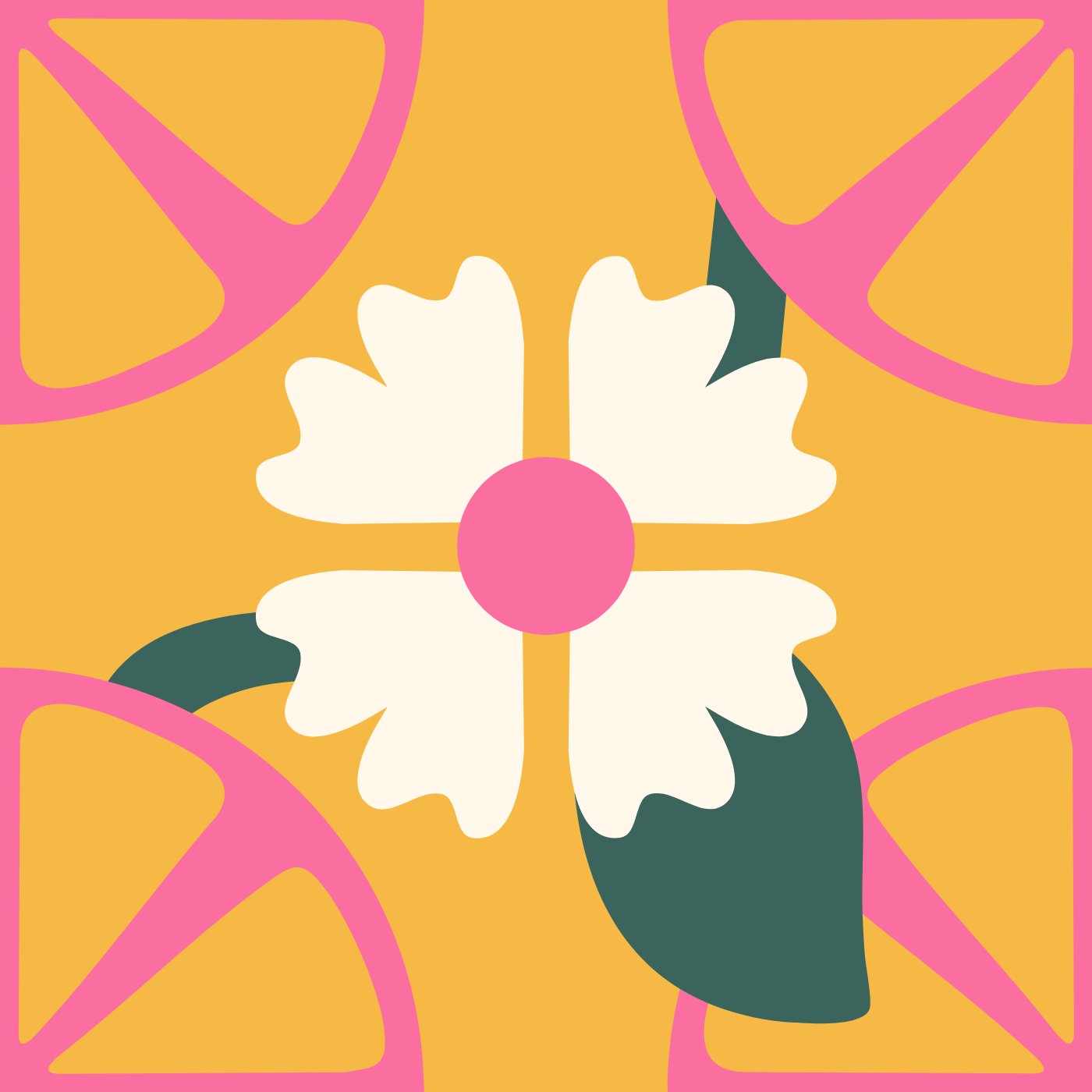 Pamplefleur par Maxe Valers — motif de carreau de ciment