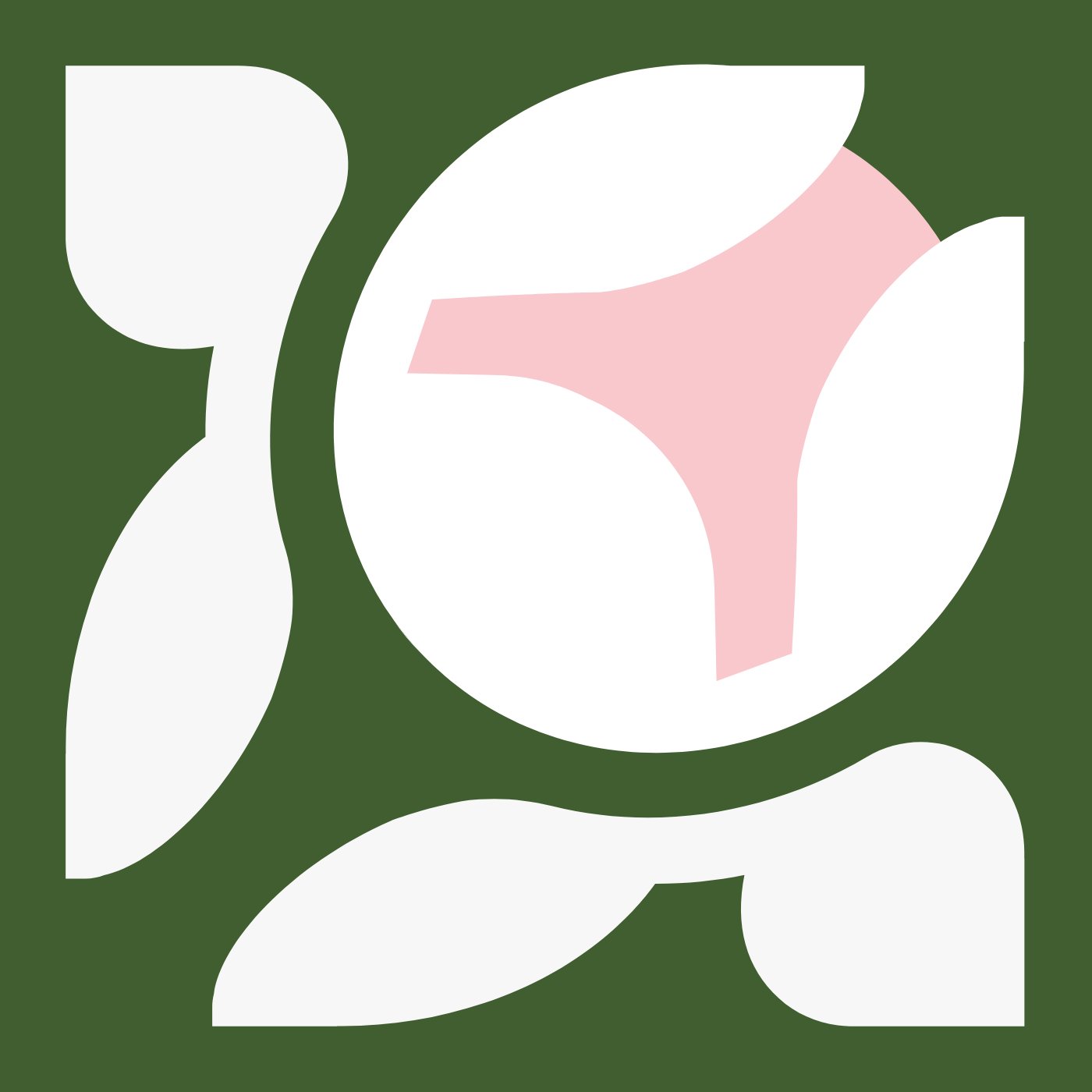 Bourgeon par Lucie Cochard — motif de carreau de ciment