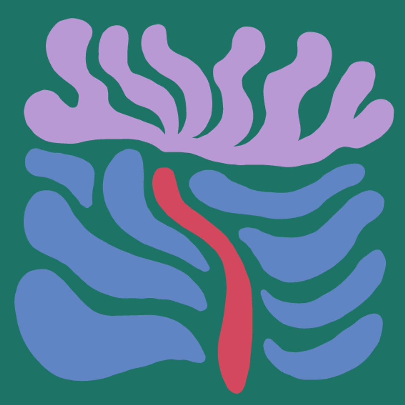 Coquelicot par YABA — — motif de carreau de ciment