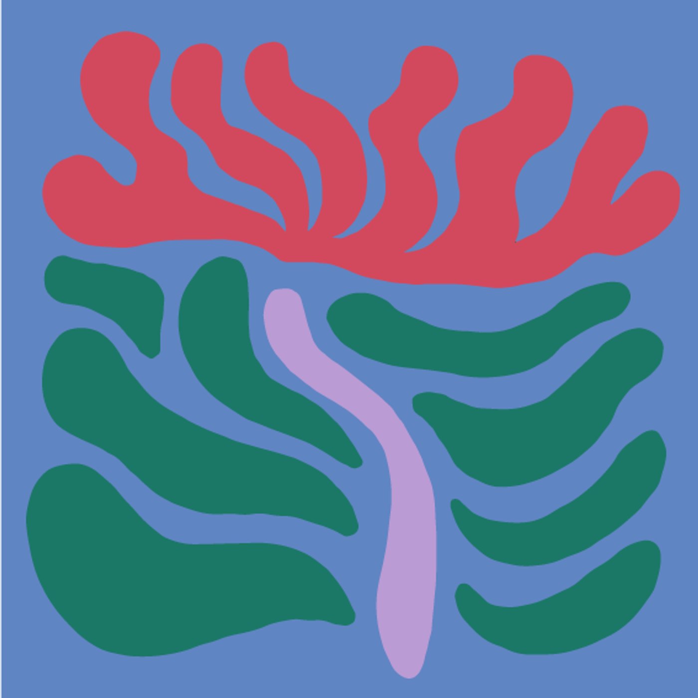 Coquelicot par YABA — — motif de carreau de ciment