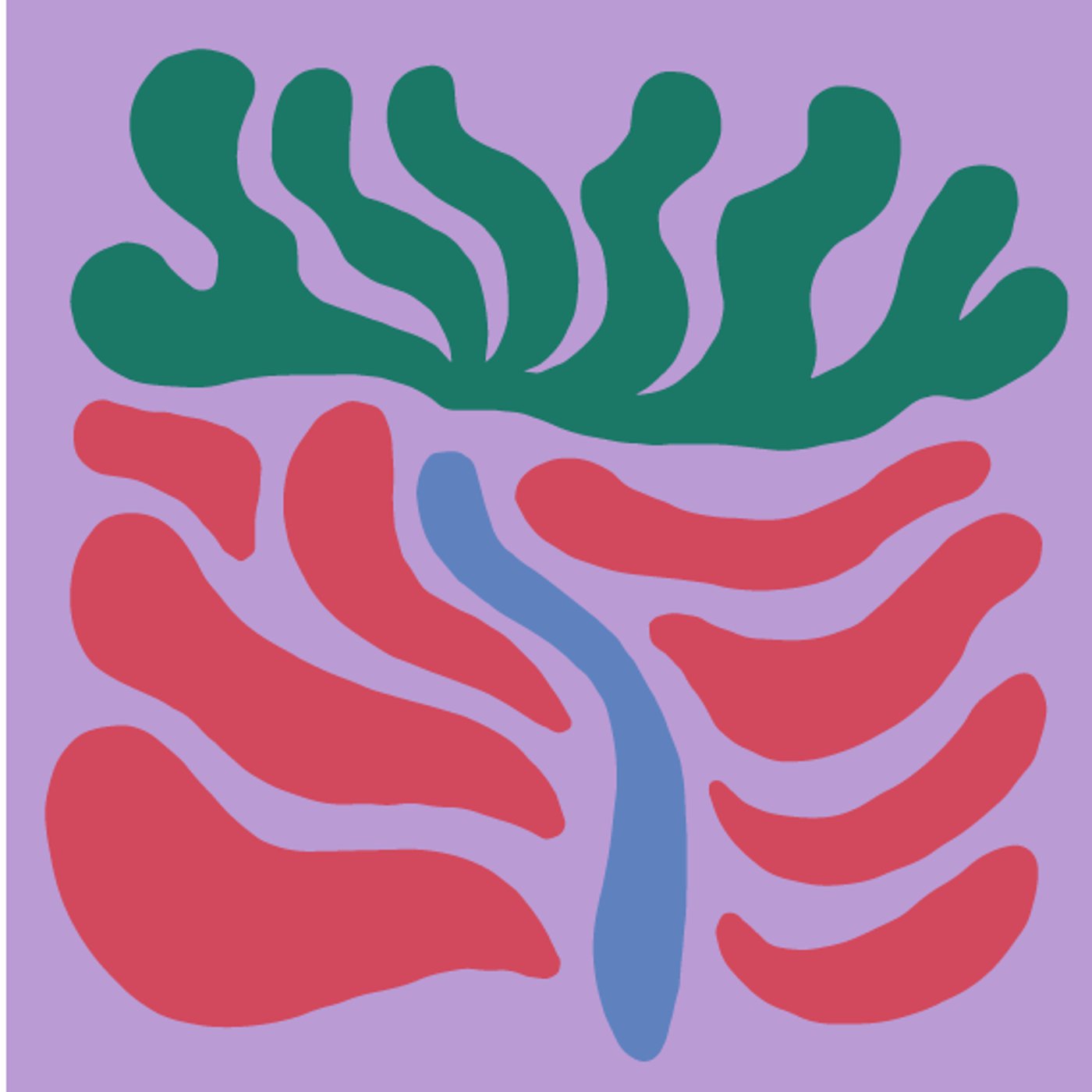Coquelicot par YABA — — motif de carreau de ciment