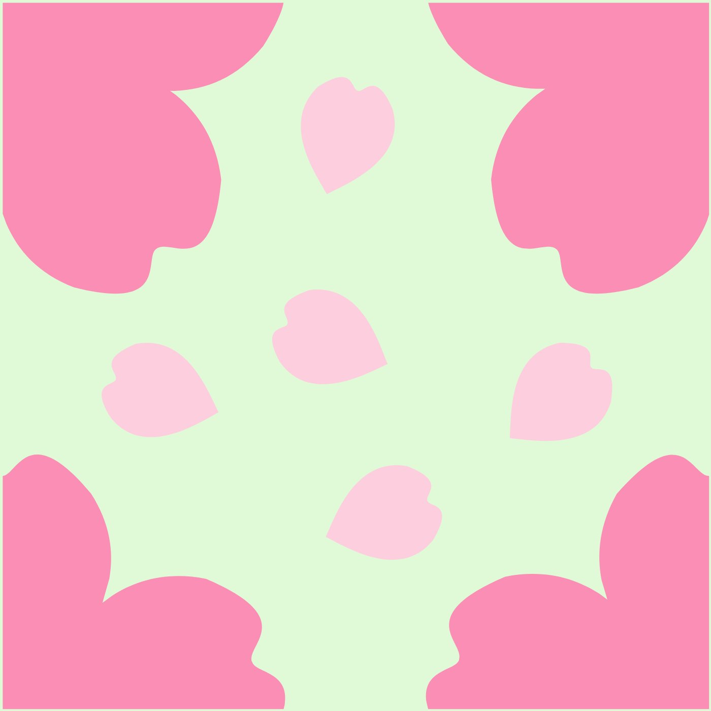 Sakura par Wing Chi Chan — motif de carreau de ciment