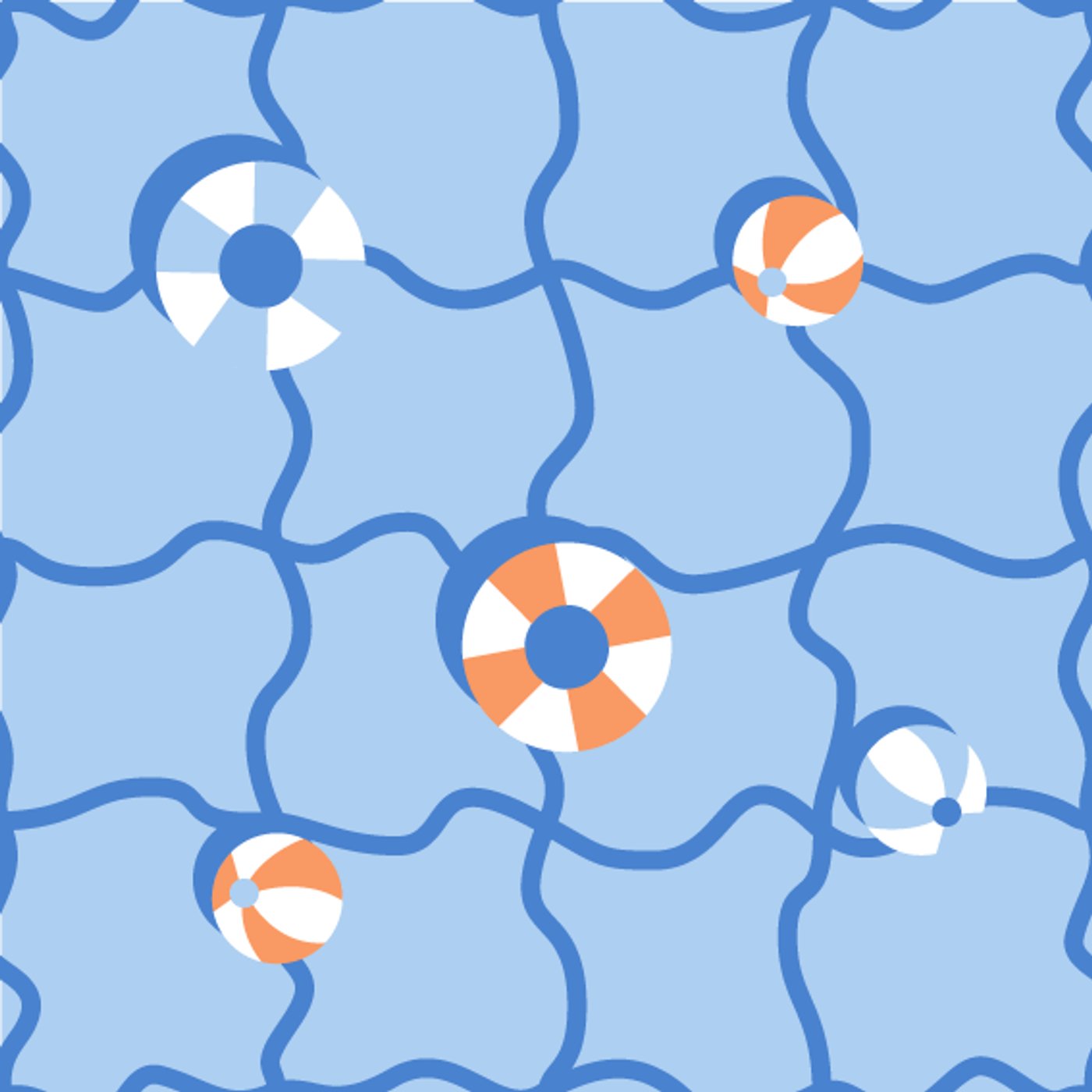Piscine par Basell — — motif de carreau de ciment