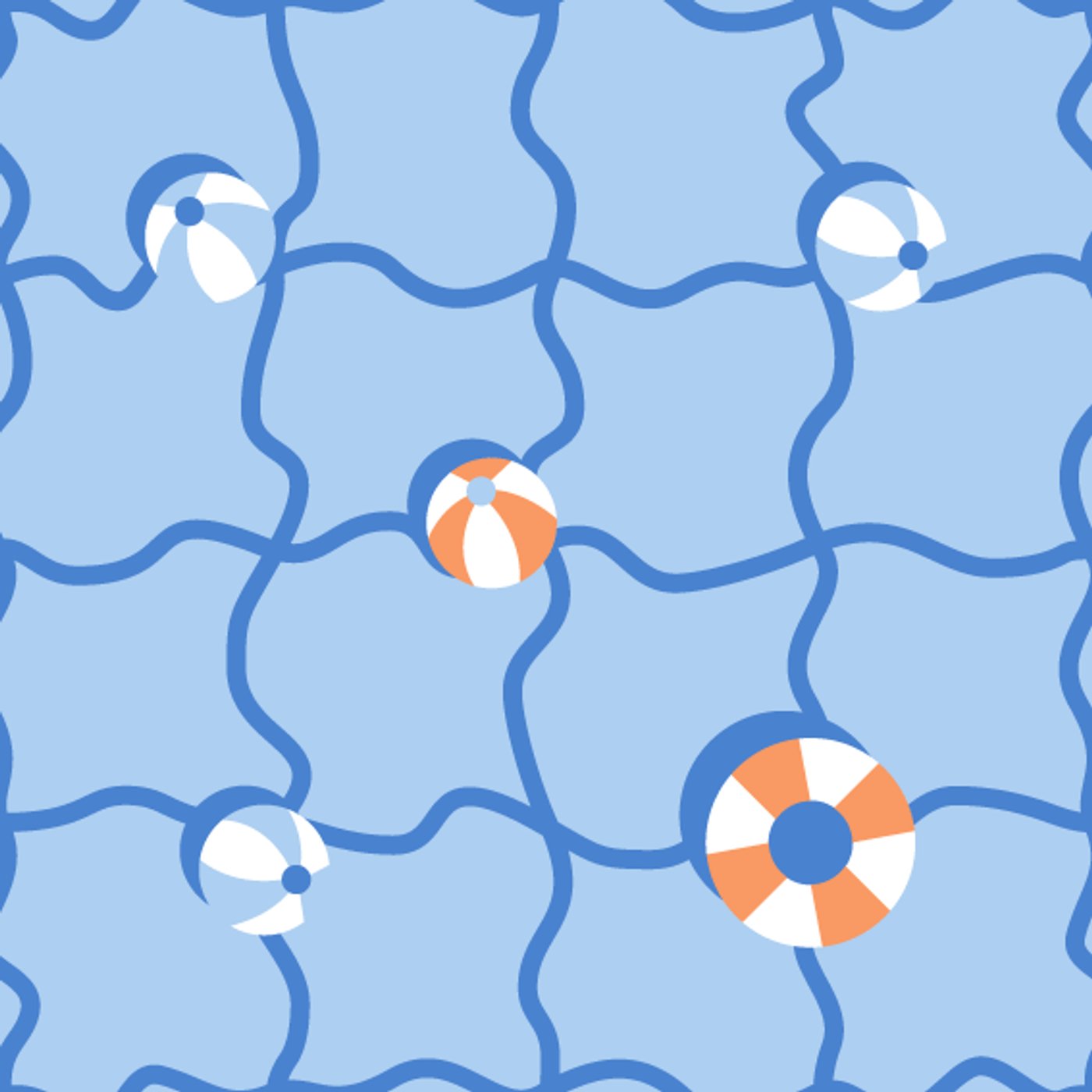 Piscine par Basell — — motif de carreau de ciment