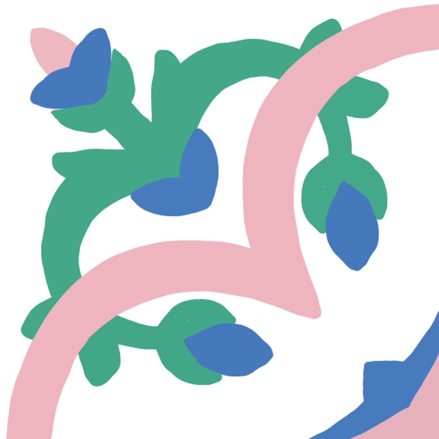 Gracieuses par Bérangère RB — motif de carreau de ciment